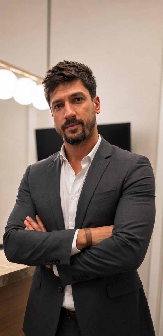 Foto de corpo inteiro de Ermilo Bettio Junior